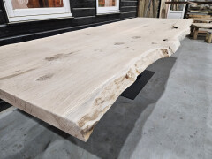 Boomstamtafel Eiken uit 2 delen 350 x 120cm - WF085 - Foto 2