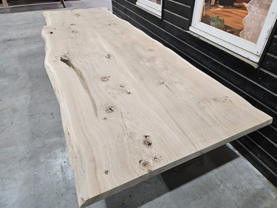 Boomstamtafel Eiken uit 2 delen 350 x 120cm - WF085 - Foto 4