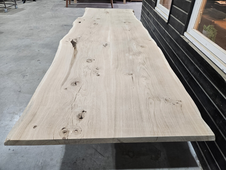 Boomstamtafel Eiken uit 2 delen 350 x 120cm - WF085 - Foto 5