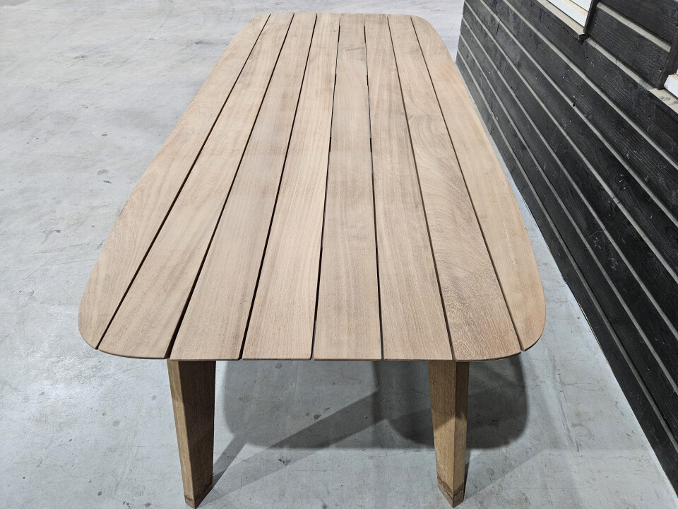 Tafelblad tuintafel Iroko 240x100 cm - WF084 - Foto 4