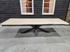 Tafelblad nieuw eiken gezandstraald 300x100 cm - WF083 - Foto 1