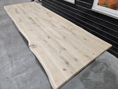 Tafelblad nieuw eiken gezandstraald 300x100 cm - WF083 - Foto 3