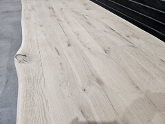 Tafelblad nieuw eiken gezandstraald 300x100 cm - WF083 - Foto 4