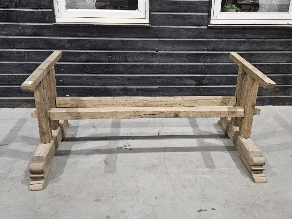 Klooster onderstel oud eiken 160 x 90 cm - WF077