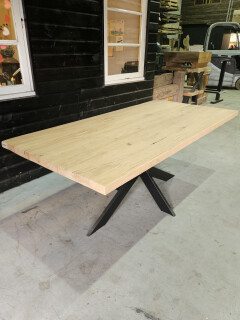 Tafelblad oud eiken 200x95 cm - WF063 - Foto 1