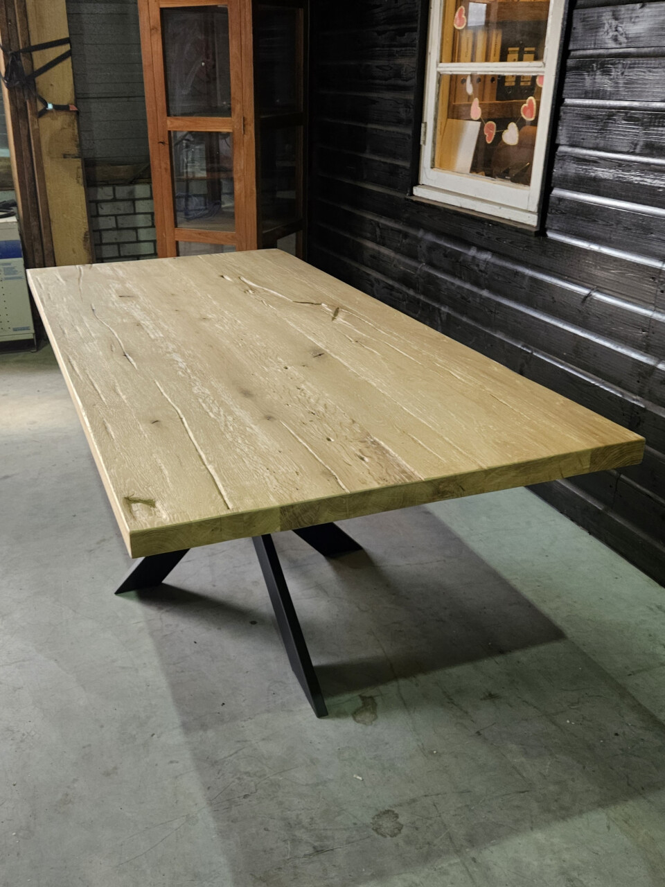 Tafelblad oud eiken 200x95 cm - WF063 - Foto 3