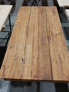 Tafelblad oud eiken 200x95 cm - WF063 - Foto 6