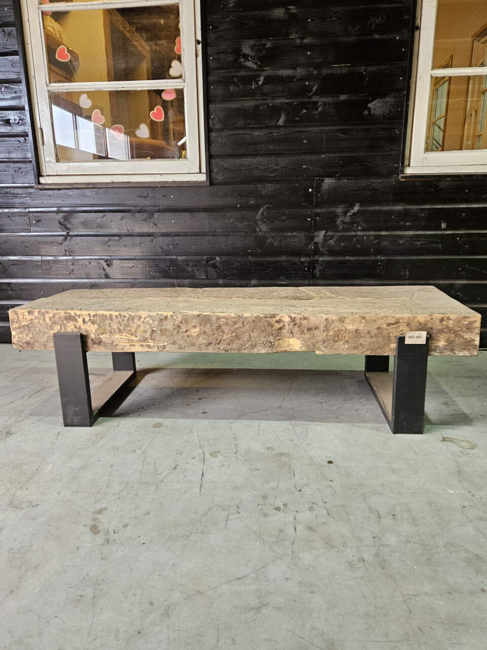 TV-meubel Oude spoorbielzen 160x50 cm inclusief onderstel - WF061 - Foto 2