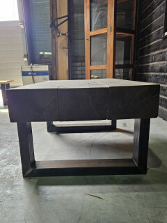 Meubel Azobe spoorbielzen 120x66 cm inclusief onderstel - WF056 - Foto 3