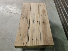 Meubel Oude spoorbielzen 130x66 cm inclusief onderstel - WF055 - Foto 4