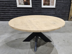 Tafelblad nieuw eiken rond 156 cm - WF030 - Foto 1