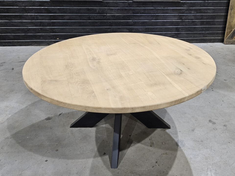 Tafelblad nieuw eiken rond 156 cm - WF030 - Foto 2