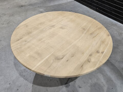 Tafelblad nieuw eiken rond 156 cm - WF030 - Foto 4