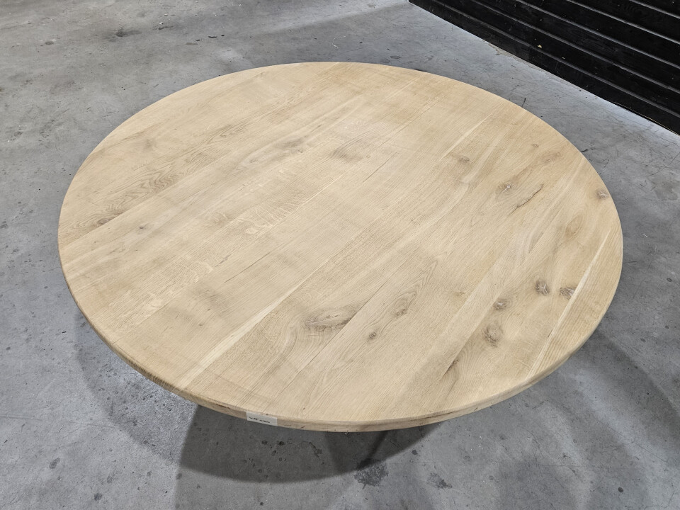 Tafelblad nieuw eiken rond 156 cm - WF030 - Foto 4