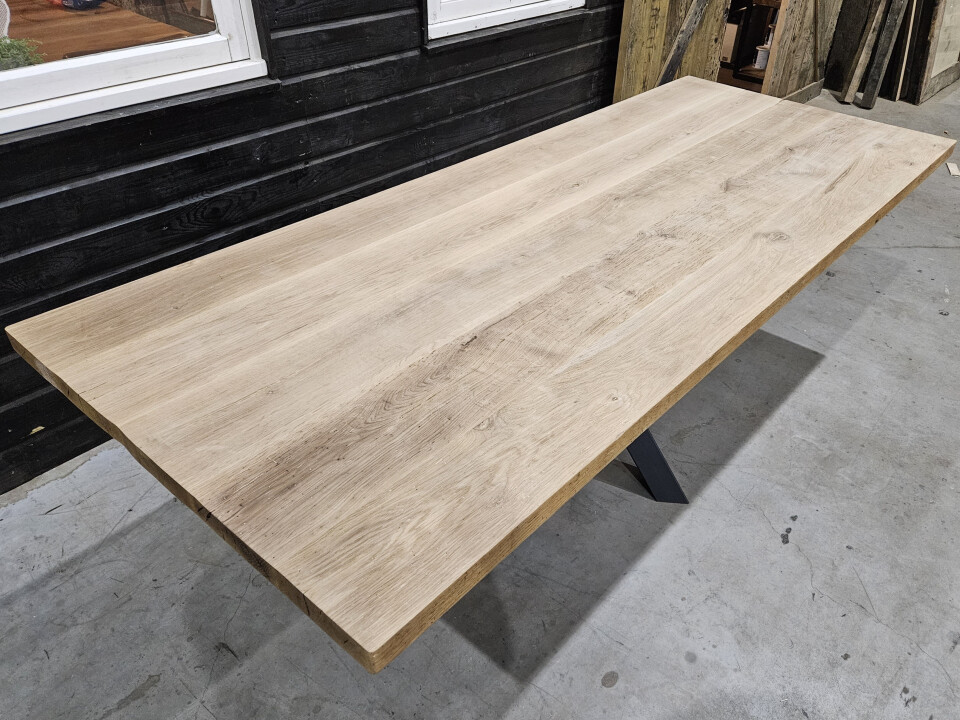 Tafelblad rustiek eiken 240x100 cm - WF016 - Foto 2