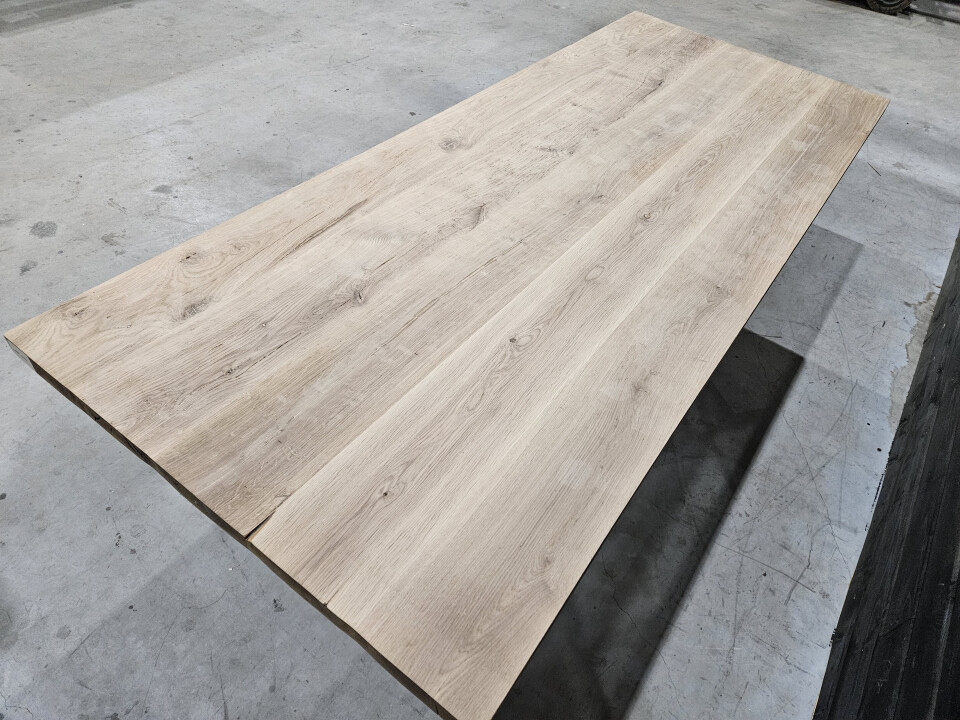 Tafelblad rustiek eiken 240x100 cm - WF016 - Foto 4