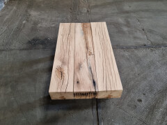 Salontafel uit oude spoorbielzen - gezaagd - Foto 8