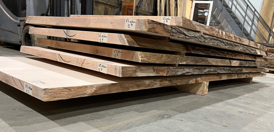 Boomstamtafel Amerikaans eiken 2 delen 237cm - BT020 - Foto 5