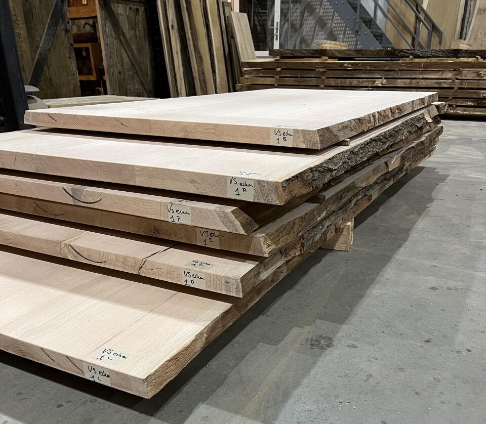 Boomstamtafel Amerikaans eiken 2 delen 256cm - BT019 - Foto 4