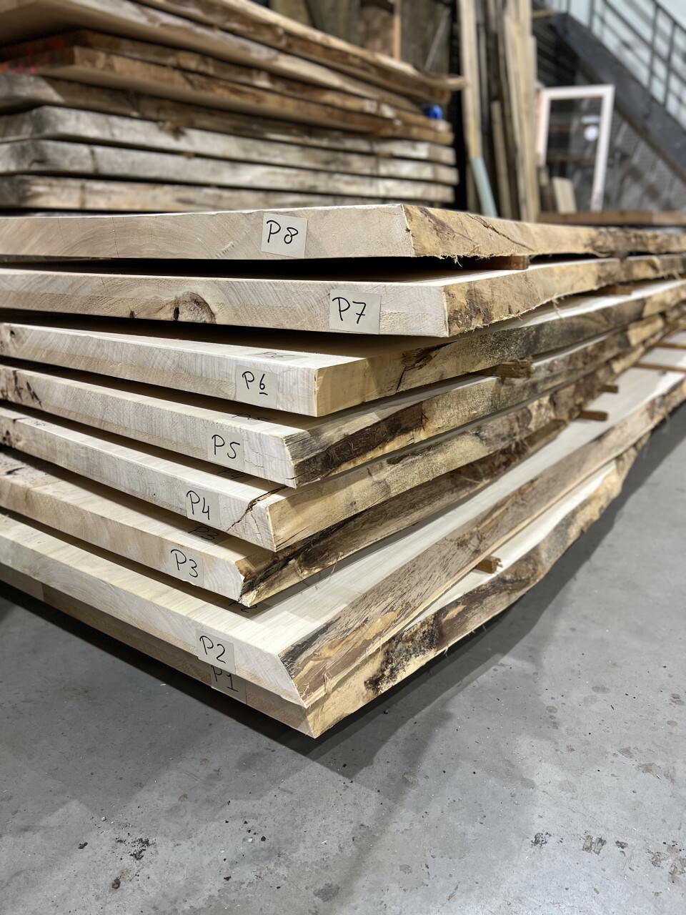 Boomstamtafel Populier uit 2 delen 375cm - BT005 - Foto 2