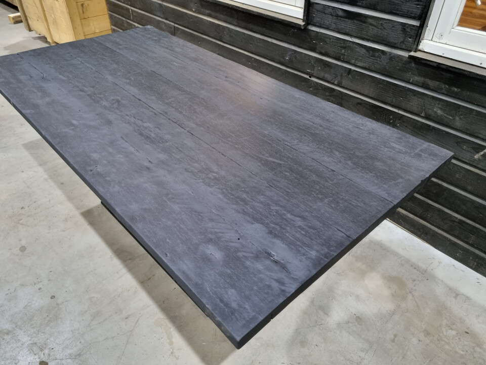 Tafelblad van oude azobe scheepsplanken 190x97 cm - WF006 - Foto 3