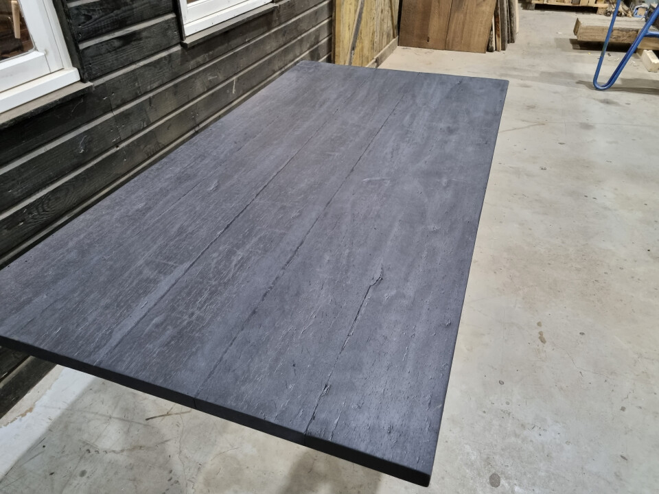 Tafelblad van oude azobe scheepsplanken 190x97 cm - WF006 - Foto 4