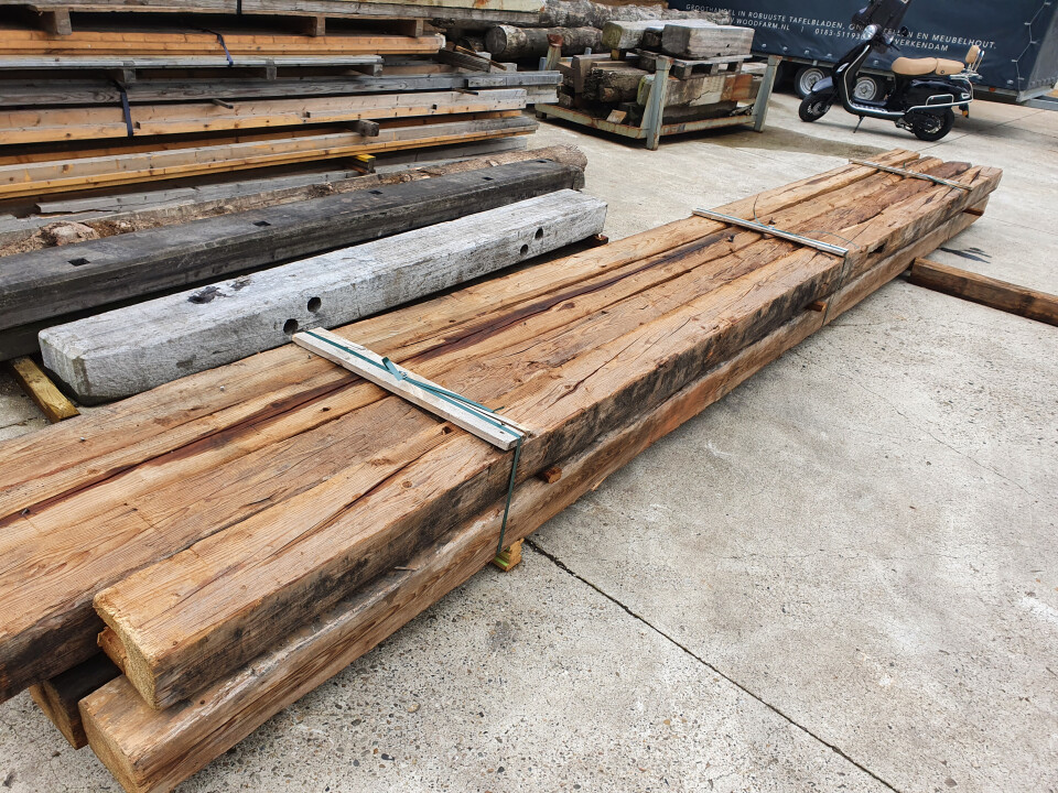 Oud grenen balken - Foto 6
