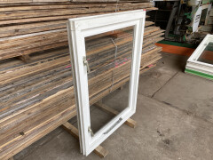 Gebruikte ramen 90 x 130 cm openslaand enkel glas zonder roede - Foto 4