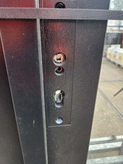 Hardhouten kozijn met dubbele deur - Foto 4