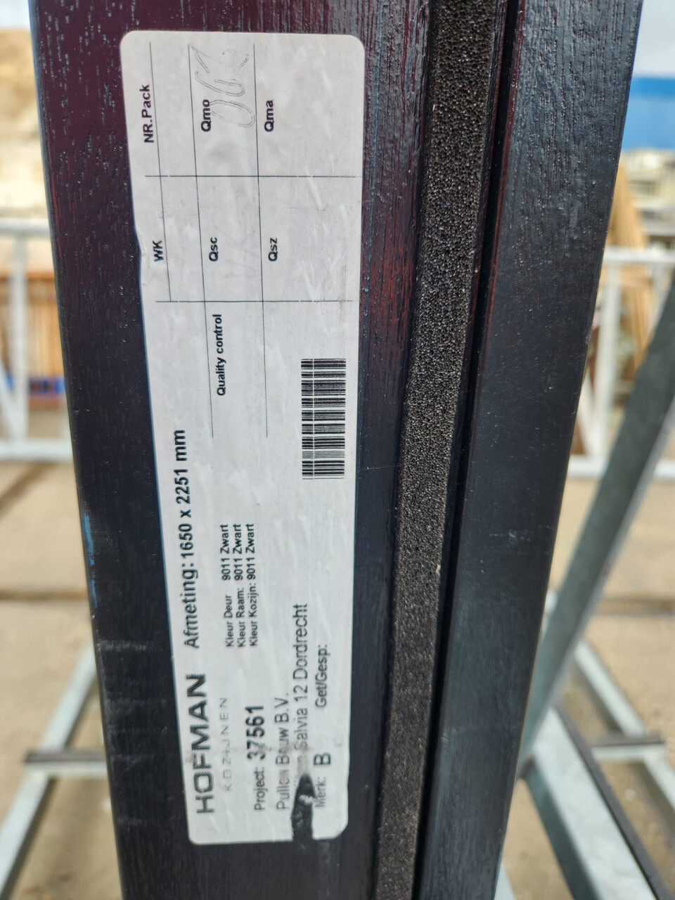 Hardhouten kozijn met dubbele deur - Foto 5