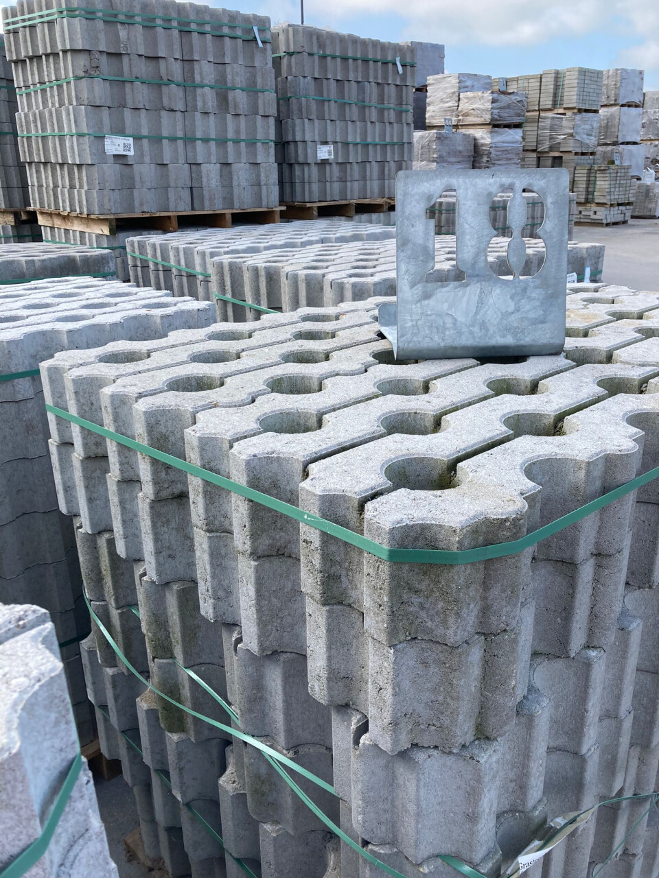 Grasbetontegels 40x60x12cm b-keus vlak (P18) - Foto 1