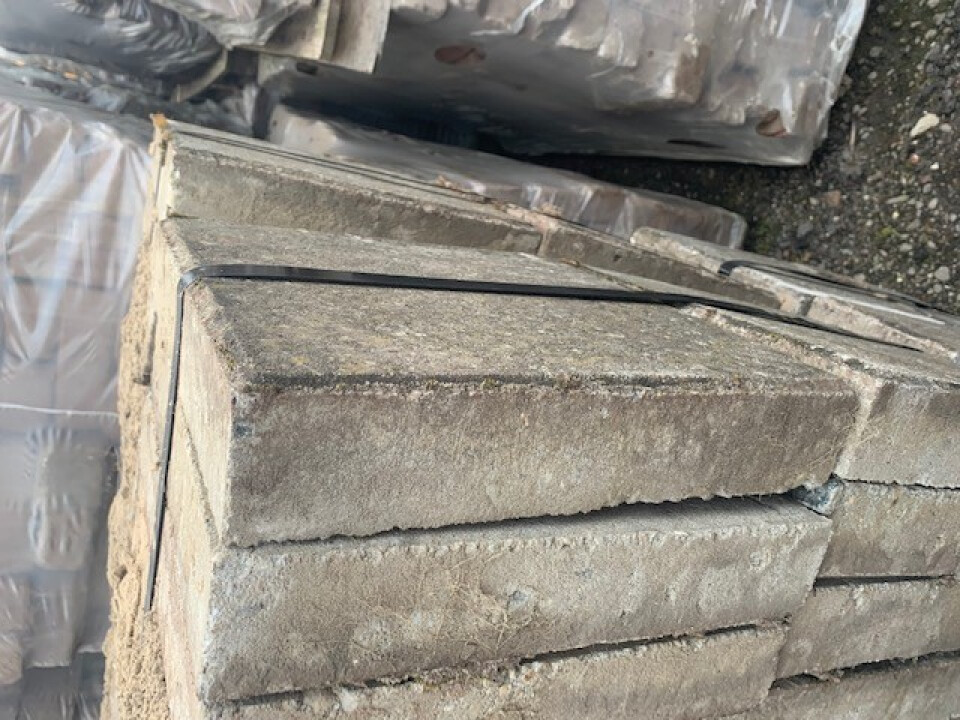 Gebruikte betontegels grijs 30x30x4,5/5cm - Foto 3