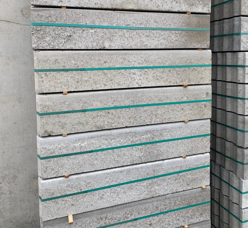10x20x100cm opsluitband grijs nieuw  (P144)
