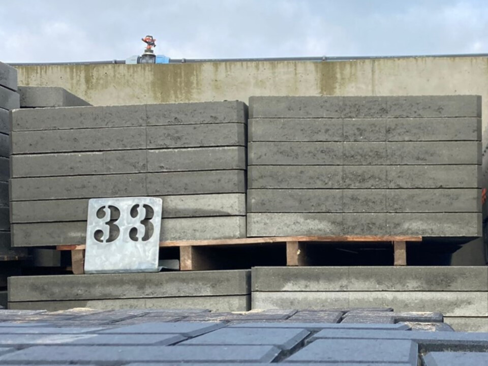 Betonplaten tegelmotief 80x80x7cm (P33) - Foto 2