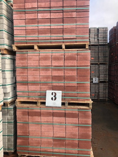 Dubbelklinkers rood nieuw 20x20x8 (P3) - Foto 1