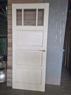 Binnendeur - 4-vaks met glas - 13207 - Foto 1