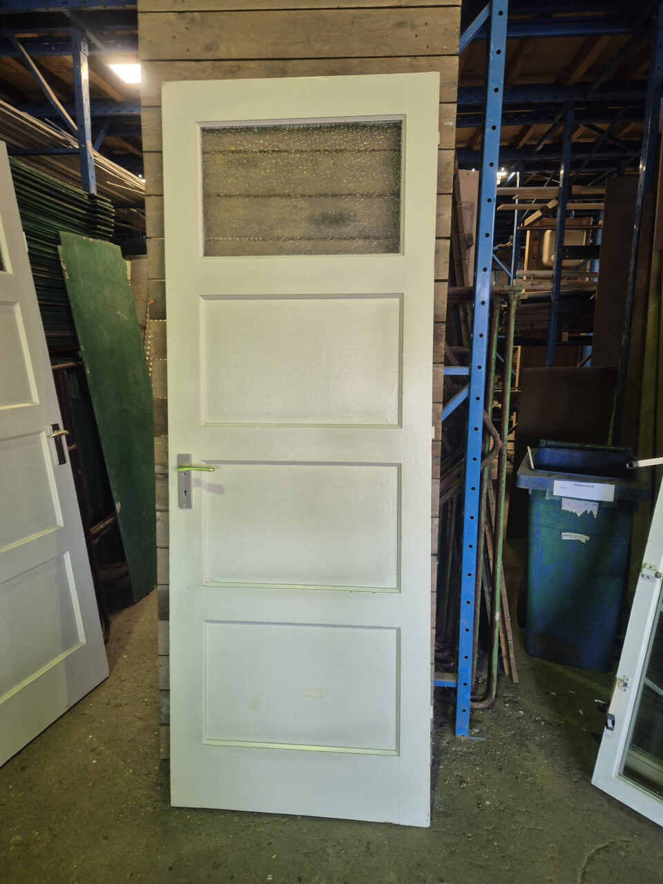 Paneeldeur - 4-vaks met raam - Linksdraaiend - 13142 - Foto 1