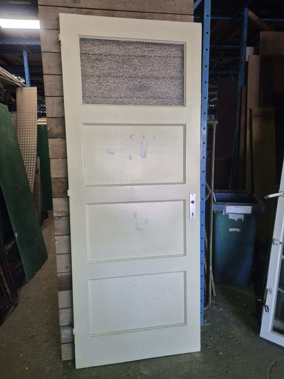 Paneeldeur - 4-vaks met raam - Linksdraaiend - 13139 - Foto 1