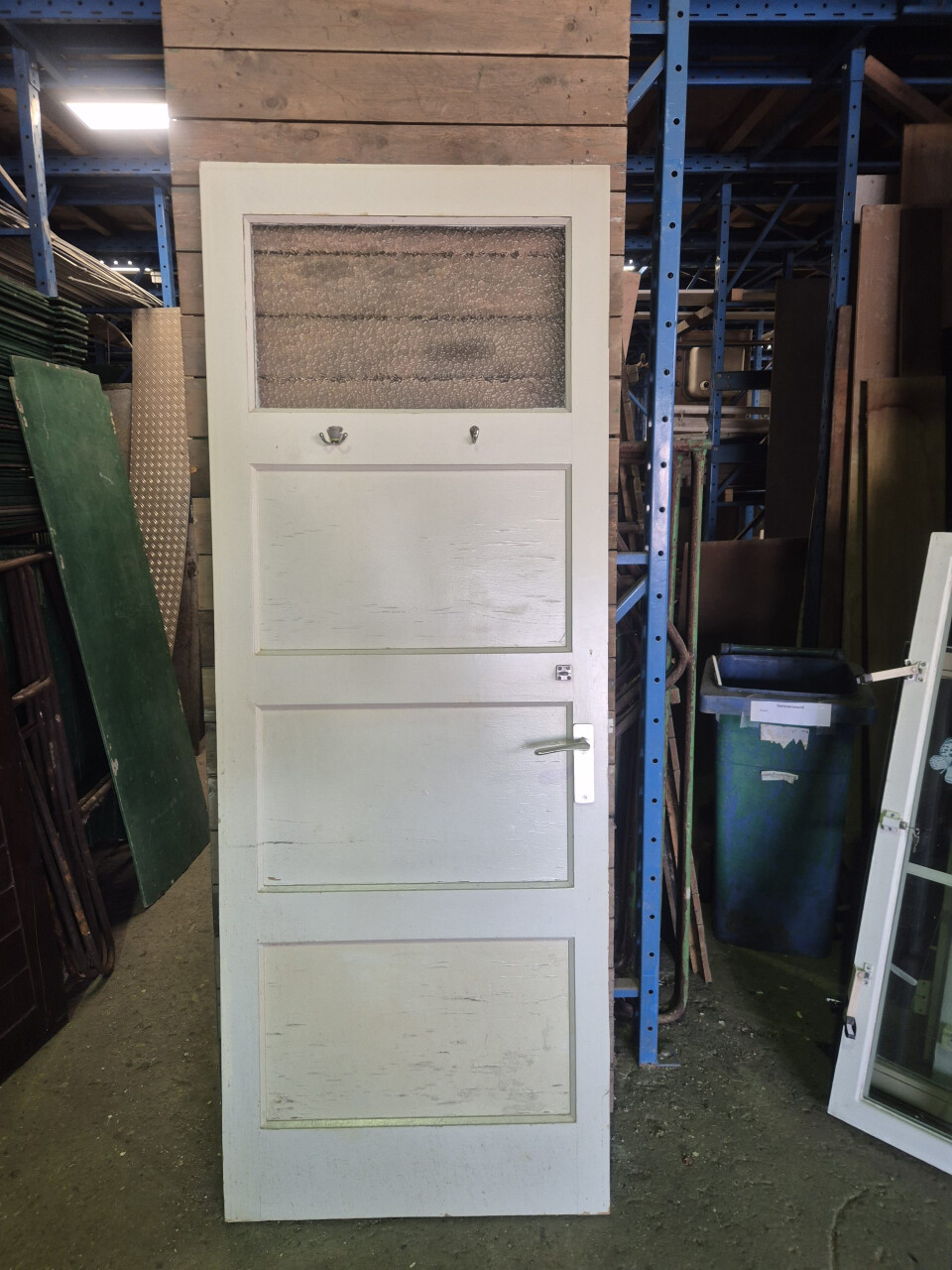 Paneeldeur - 4-vaks met raam - Rechtsdraaiend - 13138 - Foto 1