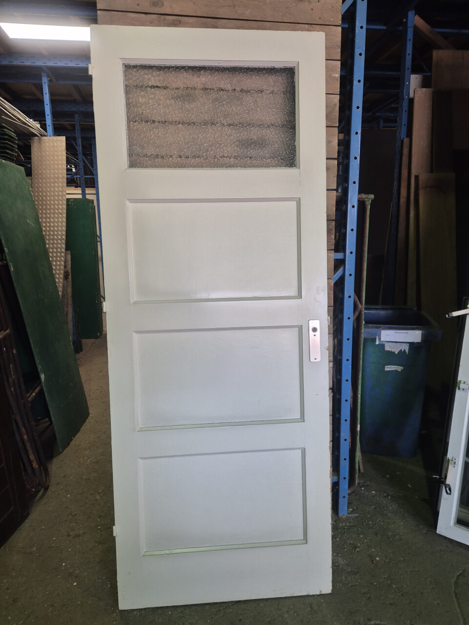 Paneeldeur - 4-vaks met raam - Linksdraaiend - 13137 - Foto 1