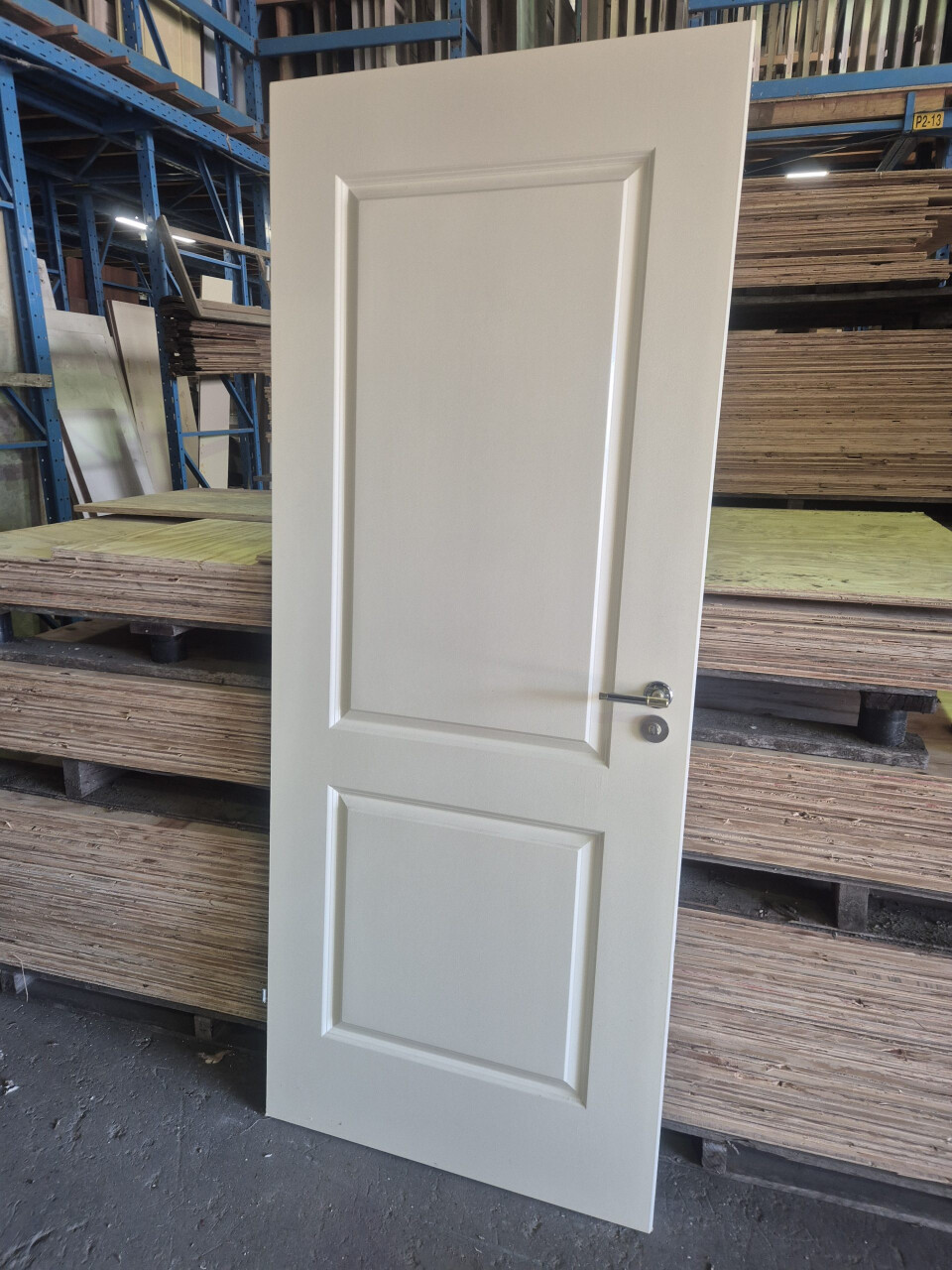 Pandeeldeur 2-vaks - Opdekdeur - Toilet deur met slot - 13162 - Foto 1