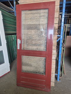 Gebruikte voordeur met dubbel glas - 87x200,5 cm - Foto 1