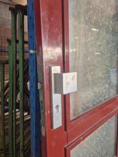 Gebruikte voordeur met dubbel glas - 87x200,5 cm - Foto 2