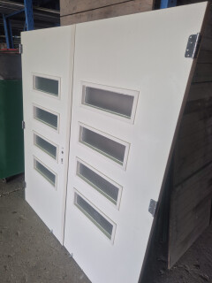 Dubbele magazijn deuren - Kantoor deuren - Set dubbele deuren - Foto 2