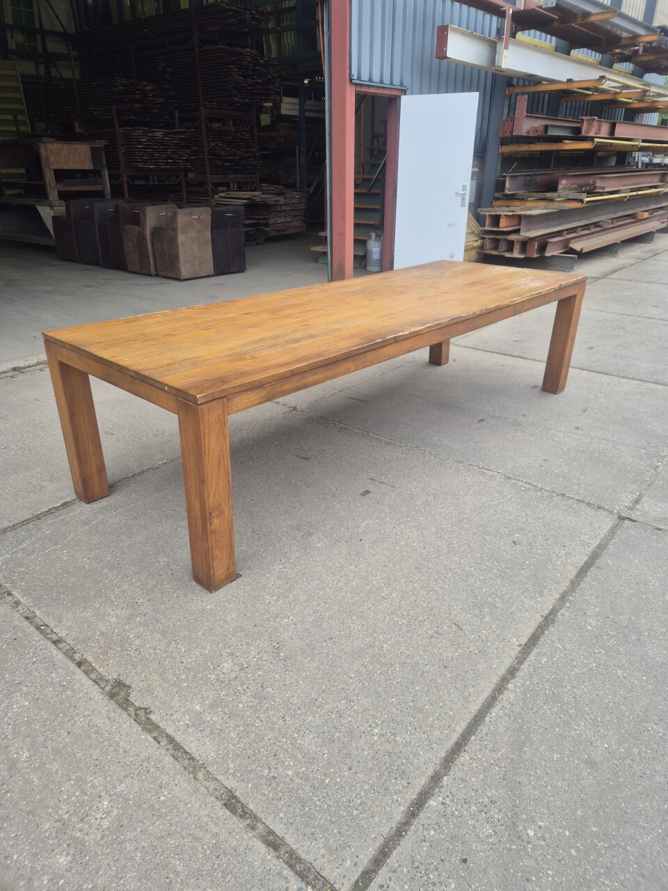 Lange tafel - Bruin - 300x110x78 cm - Foto 1