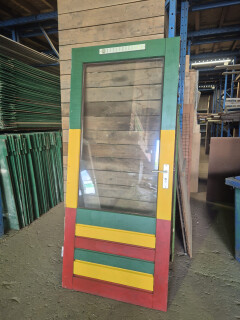 Vrolijke achterdeur - Dubbel glas - Hardhout - 11220 - Foto 1