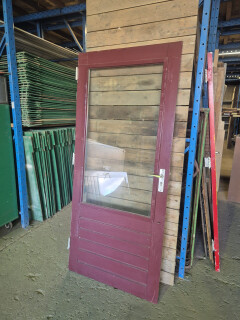 Gebruikte achterdeur met dubbel glas - Hardhout - 11221 - Foto 1