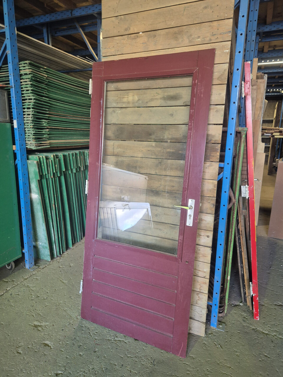 Gebruikte achterdeur met dubbel glas - Hardhout - 11221 - Foto 1