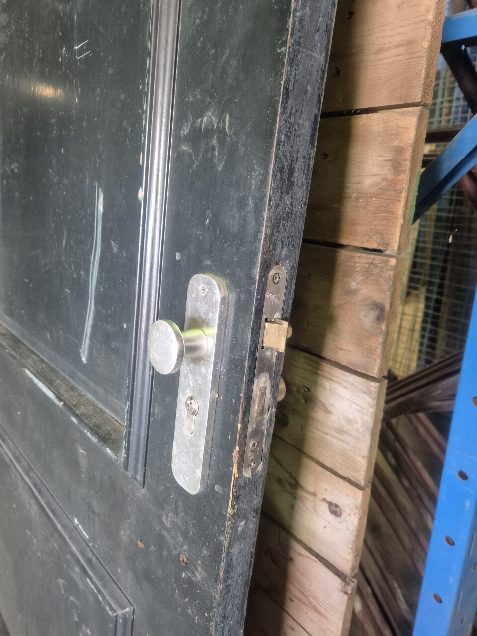 Hardhouten buitendeur met panelen - 87x211,5 cm - Foto 3