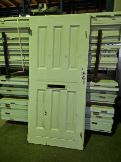 Hardhouten volle buitendeur - Voordeur - 92x199,5 cm - Foto 3